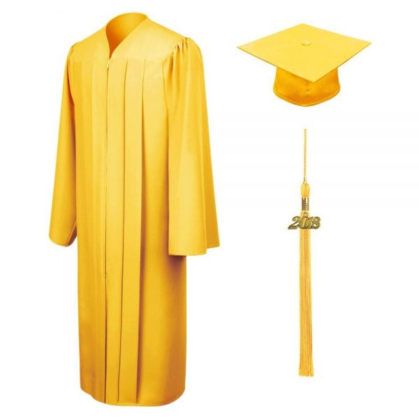 Child Matte Cap, Gown & Tassel Set