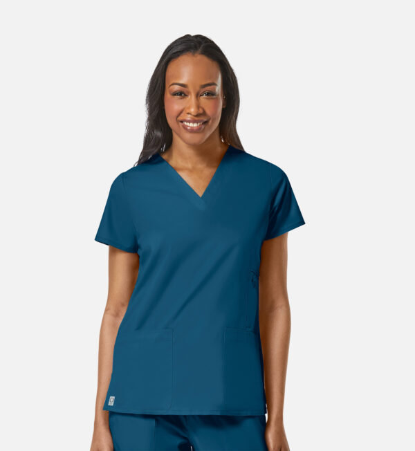 Women's Multi-Pocket V-Neck Top