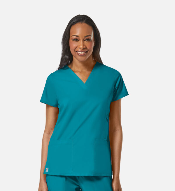 Women's Multi-Pocket V-Neck Top