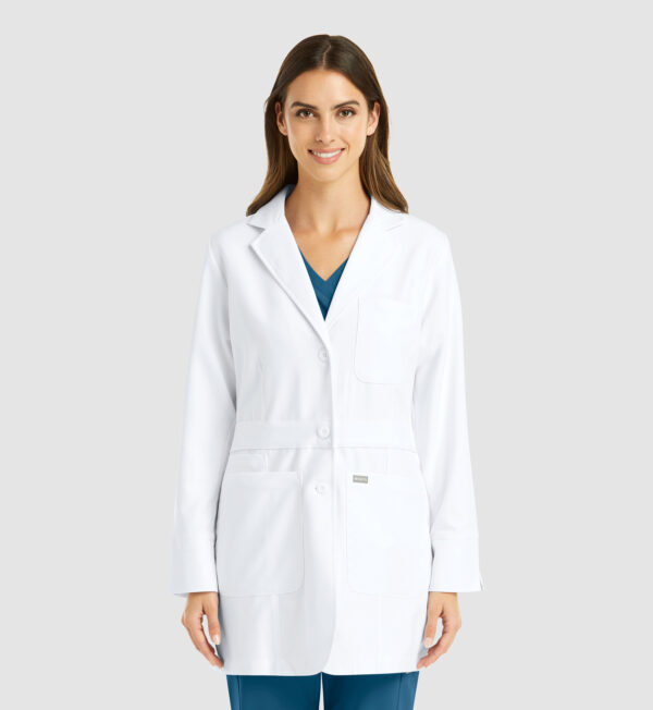 Women's Mid Length Lab Coat