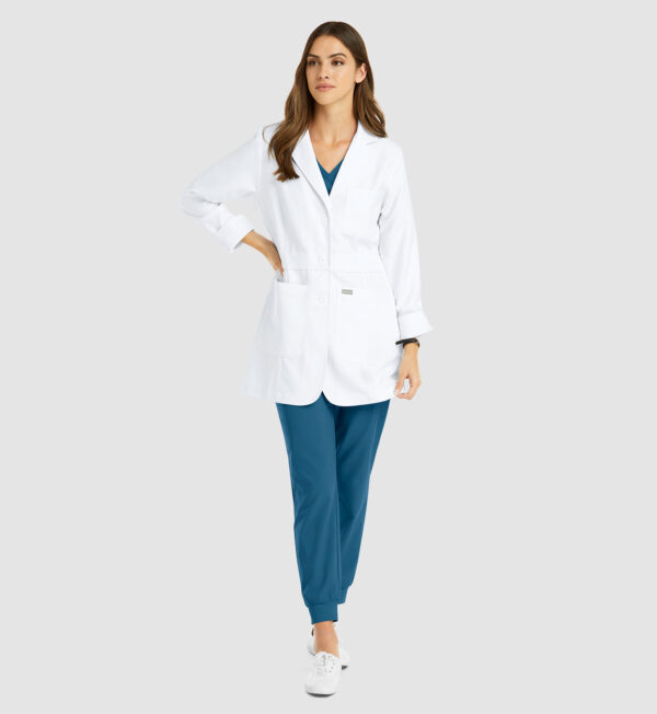 Women's Mid Length Lab Coat