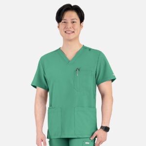 Men's 4 Pocket Banded V-Neck Top