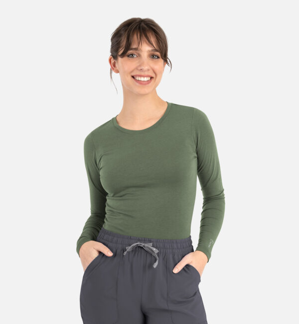 Women's Basic Long Sleeve Underscrub Tee