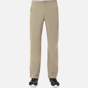 Men's Half Elastic Fly Front 8-Pocket Cargo Pant