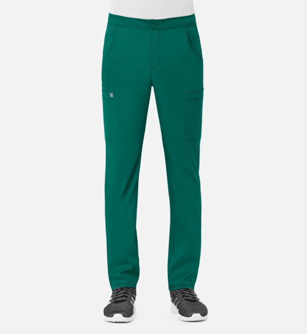 Men's Half Elastic Waist Tapered Cargo Pant