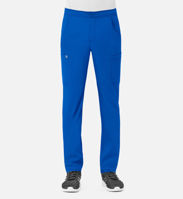 Men's Half Elastic Waist Tapered Cargo Pant
