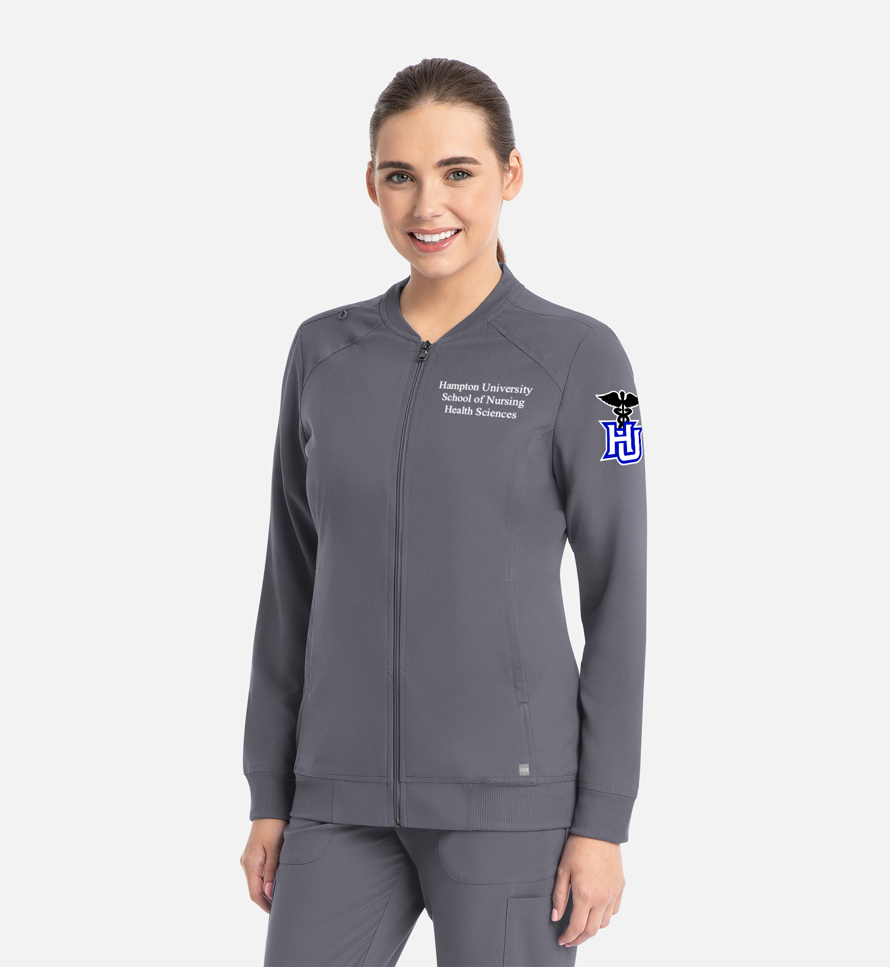 HU Women’s Full Zip Bomber Jacket