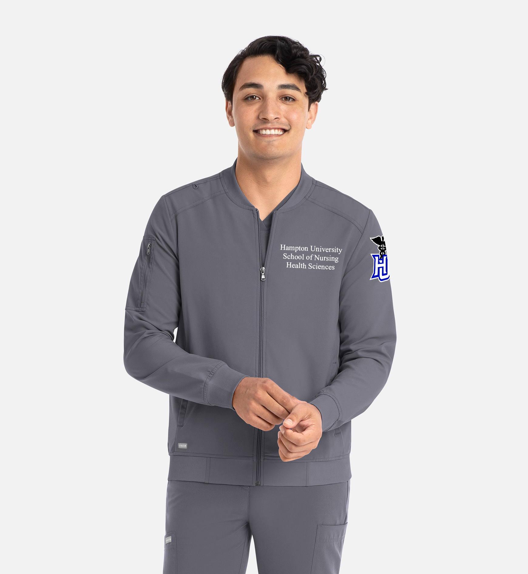 HU Men’s Full Zip Bomber Jacket