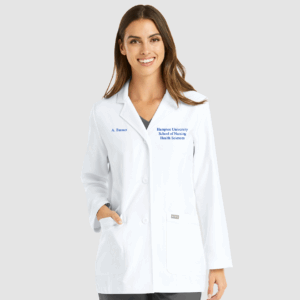 HU Women's Short Lab Coat